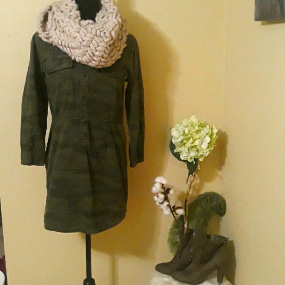 Lucky Brand Camo Cargo Dress